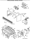 Part Location Diagram of WB56X2087 GE OUTER CASE