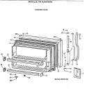 FREEZER DOOR Diagram and Parts List for TBI18JIXERWW  General Electric Refrigerator