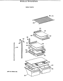 SHELF PARTS Diagram and Parts List for TBI18JIXERWW  General Electric Refrigerator