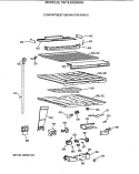 COMPARTMENT SEPARATOR PARTS Diagram and Parts List for TBI18JIXERWW  General Electric Refrigerator