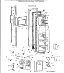 FREEZER DOOR Diagram and Parts List for CSK27DHXAAA  Hotpoint Refrigerator