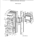 FRESH FOOD DOOR Diagram and Parts List for CSK27DHXAAA  Hotpoint Refrigerator