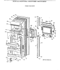 FRESH FOOD DOOR Diagram and Parts List for CSK27PFXBWW  Hotpoint Refrigerator