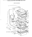 FRESH FOOD SHELVES Diagram and Parts List for CSK27PFXBWW  Hotpoint Refrigerator