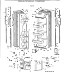 Part Location Diagram of WR78X8564 GE FF O.DR W/TRIM (AD)