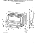 FREEZER DOOR Diagram and Parts List for CTX18CIXHLWH  Hotpoint Refrigerator