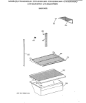 SHELF PARTS Diagram and Parts List for CTX18CIXHLWH  Hotpoint Refrigerator