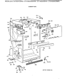 CABINET PARTS Diagram and Parts List for CTX18GAXGRAA  Hotpoint Refrigerator