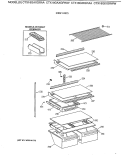 SHELF PARTS Diagram and Parts List for CTX18GAXGRAA  Hotpoint Refrigerator