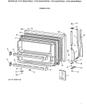 FREEZER DOOR Diagram and Parts List for CTX18GAXHRAA  Hotpoint Refrigerator