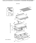 SHELF PARTS Diagram and Parts List for CTX18GAXHRAA  Hotpoint Refrigerator