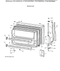 FREEZER DOOR Diagram and Parts List for CTX21GIXCRAA  Hotpoint Refrigerator