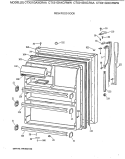 FRESH FOOD DOOR Diagram and Parts List for CTX21GIXCRAA  Hotpoint Refrigerator