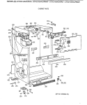 CABINET PARTS Diagram and Parts List for CTX21GIXCRAA  Hotpoint Refrigerator