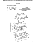 SHELF PARTS Diagram and Parts List for CTX21GIXCRAA  Hotpoint Refrigerator