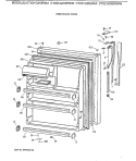 FRESH FOOD DOOR Diagram and Parts List for CTX21GIXERAA  Hotpoint Refrigerator