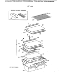 SHELF PARTS Diagram and Parts List for CTX21GIXERAA  Hotpoint Refrigerator