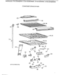 COMPARTMENT SEPARATOR PARTS Diagram and Parts List for CTX21GIXERAA  Hotpoint Refrigerator