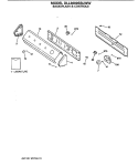 BACKSPLASH & CONTROLS Diagram and Parts List for DLL3680SBLWW  Hotpoint Dryer