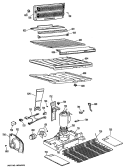 Section Diagram and Parts List for CTX18EKER  Hotpoint Refrigerator