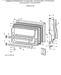 FREEZER DOOR Diagram and Parts List for CTX18CIXJRAD  Hotpoint Refrigerator