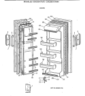 DOORS Diagram and Parts List for CSX20EAYAWH  Hotpoint Refrigerator