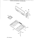 COOKTOP Diagram and Parts List for LGB126GEV2AD  General Electric Range