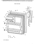 FRESH FOOD DOOR Diagram and Parts List for MTX18GAXFRWW  General Electric Refrigerator