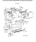 CABINET PARTS Diagram and Parts List for MTX18GAXFRWW  General Electric Refrigerator