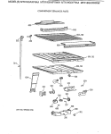 COMPARTMENT SEPARATOR PARTS Diagram and Parts List for MTX18GAXFRWW  General Electric Refrigerator