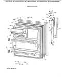 FRESH FOOD DOOR Diagram and Parts List for MTX18GAXGRAA  General Electric Refrigerator