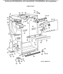CABINET PARTS Diagram and Parts List for MTX18GAXGRAA  General Electric Refrigerator