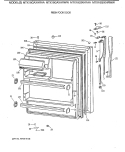FRESH FOOD DOOR Diagram and Parts List for MTX18GAXHRWW  General Electric Refrigerator