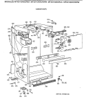 CABINET PARTS Diagram and Parts List for MTX21GIXCRWW  General Electric Refrigerator