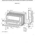 FREEZER DOOR Diagram and Parts List for MTX21GIXERWW  General Electric Refrigerator
