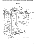 CABINET PARTS Diagram and Parts List for MTX21GIXERWW  General Electric Refrigerator