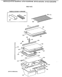 SHELF PARTS Diagram and Parts List for MTX21GIXERWW  General Electric Refrigerator