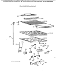 COMPARTMENT SEPARATOR PARTS Diagram and Parts List for MTX21GIXERWW  General Electric Refrigerator