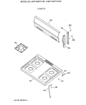 COOKTOP Diagram and Parts List for LGB116GPV1AD  General Electric Range