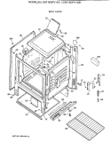 BODY PARTS Diagram and Parts List for LGB116GPV1AD  General Electric Range
