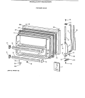 FREEZER DOOR Diagram and Parts List for MTI18GIXERWW  General Electric Refrigerator