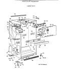 CABINET PARTS Diagram and Parts List for MTI18GIXERWW  General Electric Refrigerator