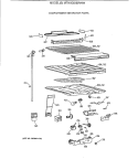 COMPARTMENT SEPARATOR PARTS Diagram and Parts List for MTI18GIXERWW  General Electric Refrigerator