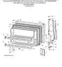 FREEZER DOOR Diagram and Parts List for MTX18GAXKRWW  General Electric Refrigerator