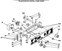 WASHER / DRYER CONTROL PANEL PARTS Diagram and Parts List for WSM2420SAZWW  General Electric Washer Dryer Combo