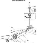 MOTOR AND TRANSMISSION ASM Diagram and Parts List for WSM2420SAZWW  General Electric Washer Dryer Combo