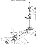 MOTOR AND TRANSMISSION ASSEMBLY Diagram and Parts List for WSM2480SAZWW  General Electric Washer Dryer Combo