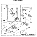 BURNER ASSEMBLY Diagram and Parts List for WSM2480SAZWW  General Electric Washer Dryer Combo