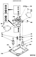 SUSPENSION ASM Diagram and Parts List for WSM2420SBZWW  General Electric Washer Dryer Combo