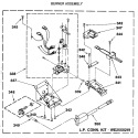 BURNER ASSEMBLY Diagram and Parts List for WSM2480SBZWW  General Electric Washer Dryer Combo